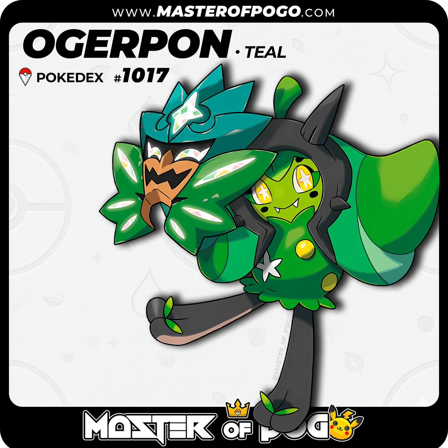 #1017 - Teal OGERPON — alternate view