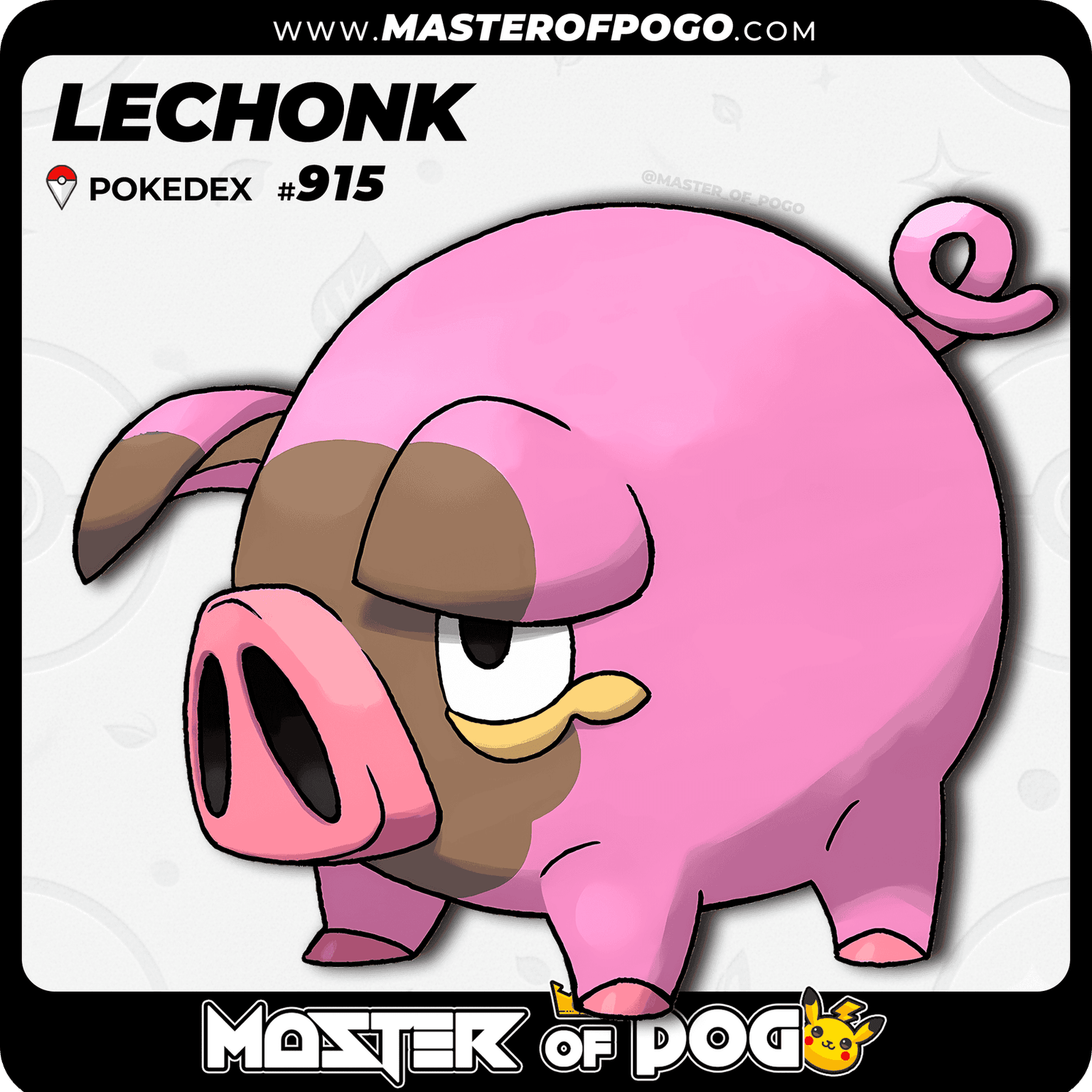 #915 - LECHONK — alternate view