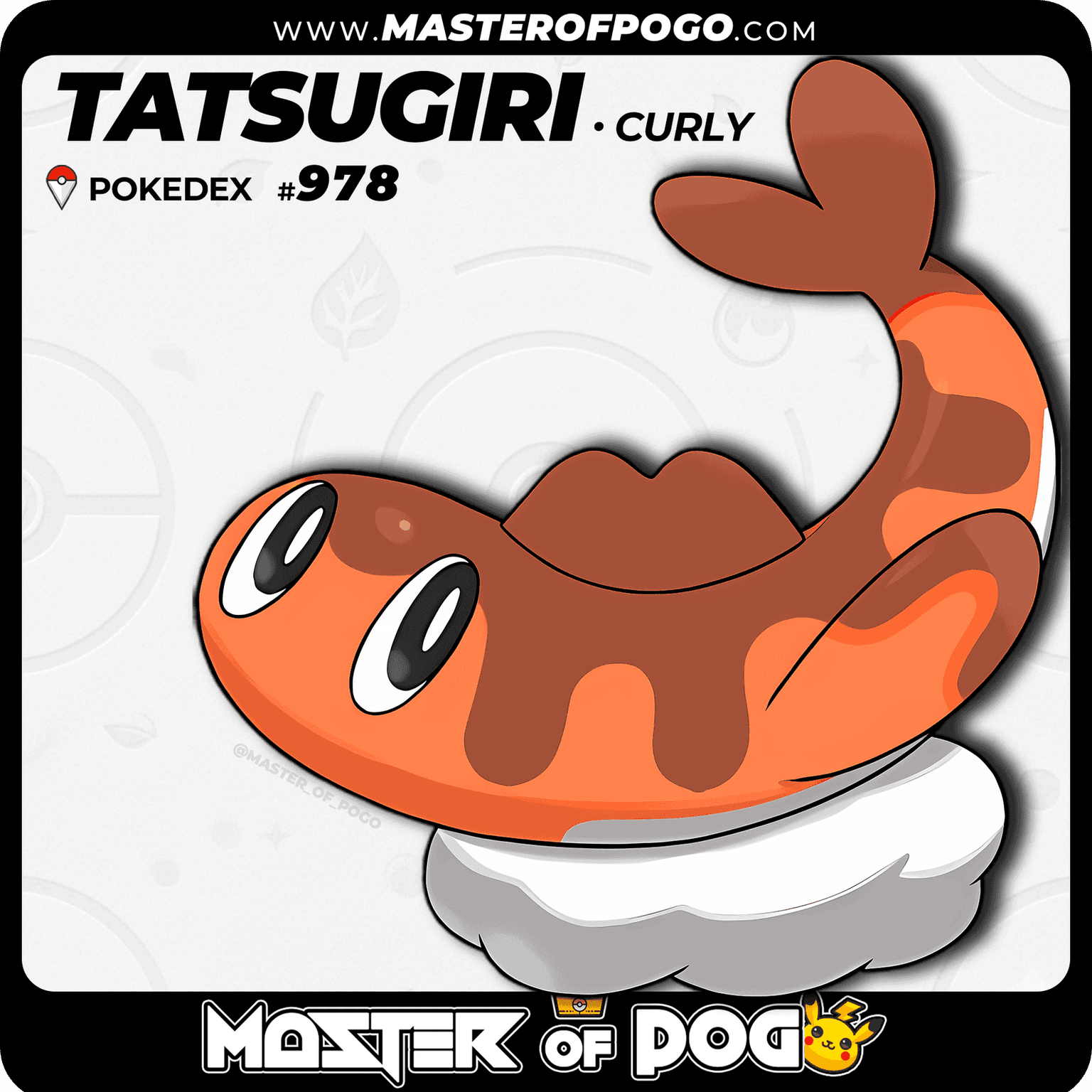 #978 - Curly TATSUGIRI — alternate view