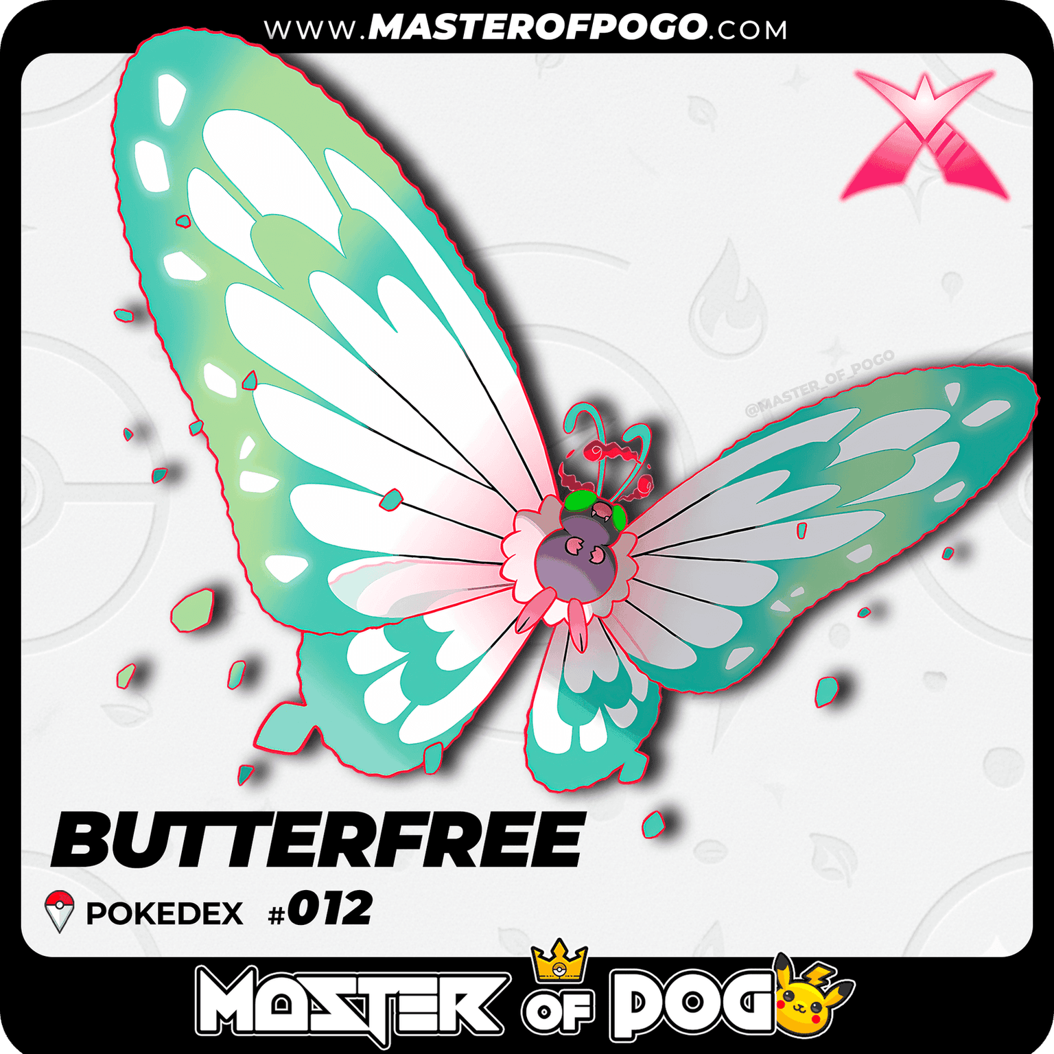 #012 - BUTTERFREE — alternate view